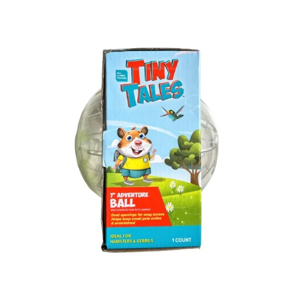 NWT All Living Things Tiny Tales 7” Clear Exercise Ball Adventure Play Toy